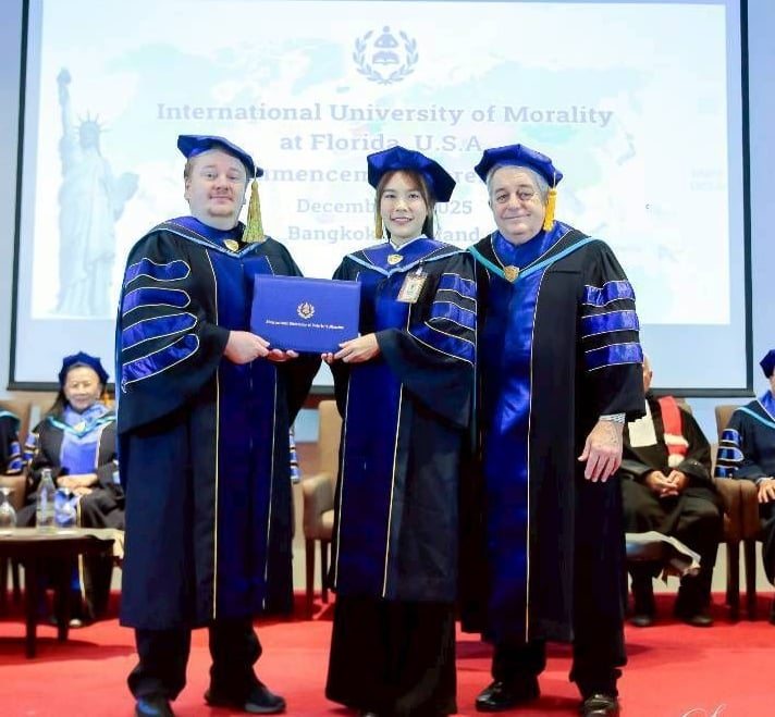 International University of Morality honorary award ceremony in Bangkok, Thailand